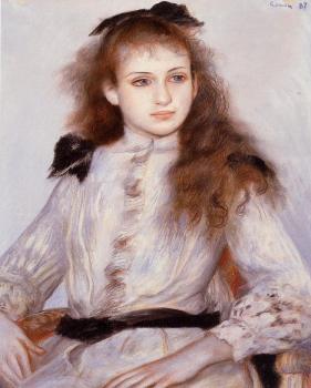 Pierre Auguste Renoir : Portrait of Madeleine Adam